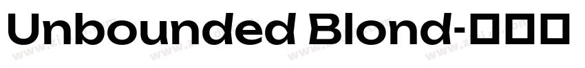 Unbounded Blond字体转换